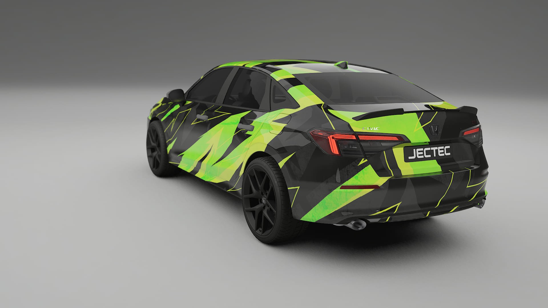 Honda Civic Si NINJA TURTLES – Ontworpen Wrap PPF Kit van Printbaar Polyurethaanfolie
