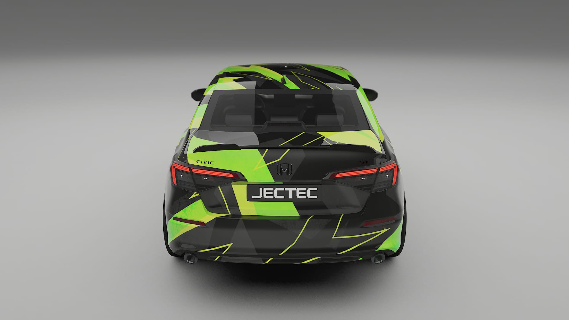 Honda Civic Si NINJA TURTLES – Ontworpen Wrap PPF Kit van Printbaar Polyurethaanfolie