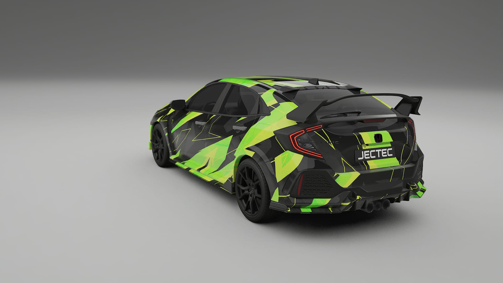 Honda Civic Type-R NINJA TURTLES – Ontworpen Wrap PPF Kit van Printbaar Polyurethaanfolie