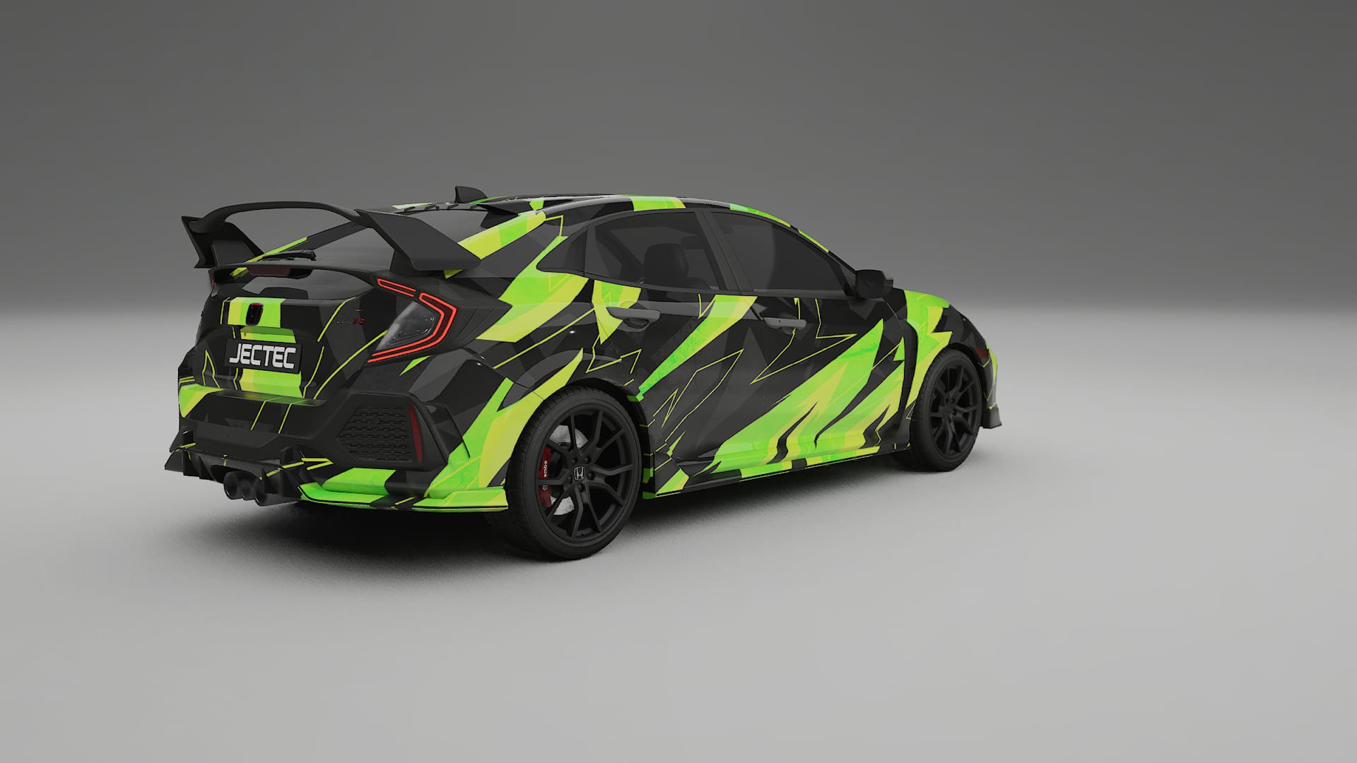 Honda Civic Type-R NINJA TURTLES – Ontworpen Wrap PPF Kit van Printbaar Polyurethaanfolie