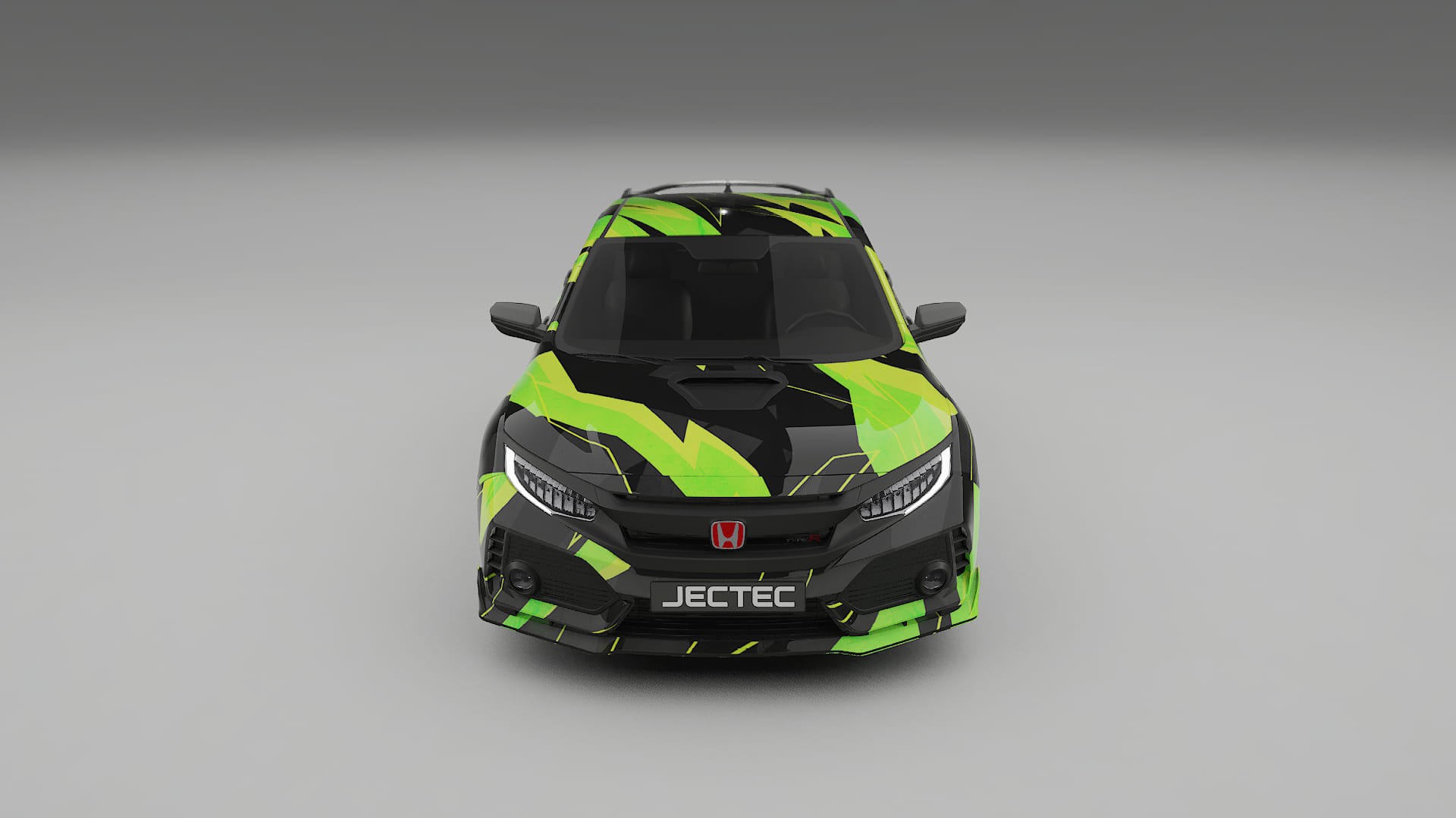 Honda Civic Type-R NINJA TURTLES – Ontworpen Wrap PPF Kit van Printbaar Polyurethaanfolie