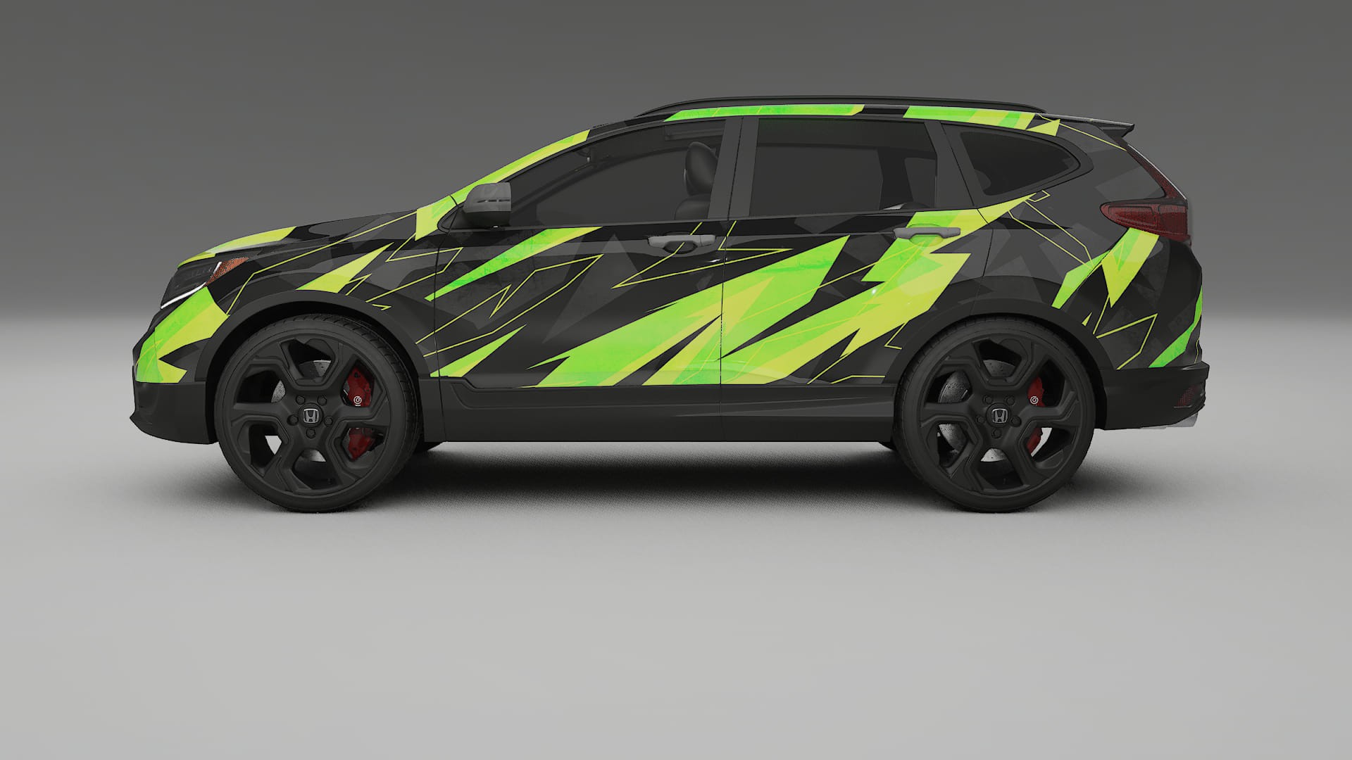 Honda CRV Touring prefacelift pre-LCI NINJA TURTLES – Ontworpen Wrap PPF Kit van Printbaar Polyurethaanfolie