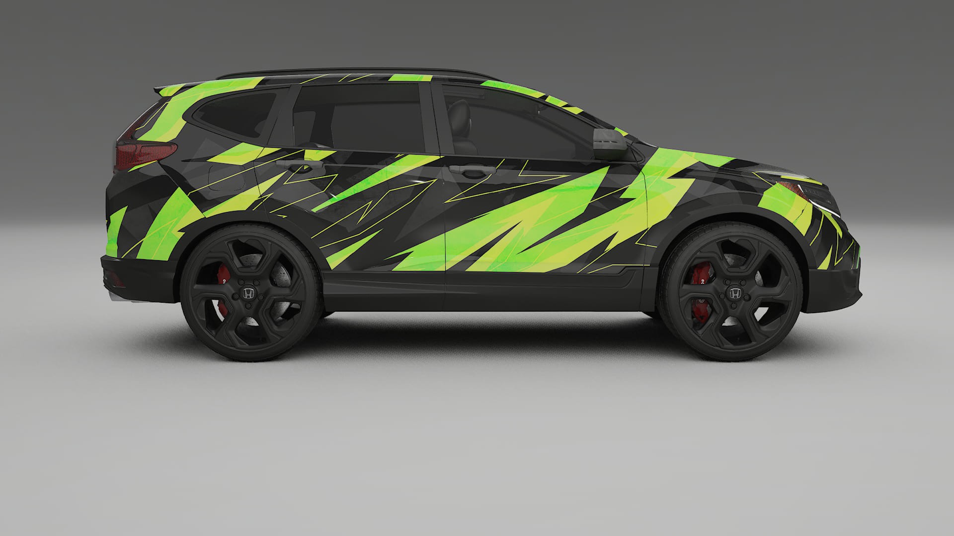 Honda CRV Touring prefacelift pre-LCI NINJA TURTLES – Ontworpen Wrap PPF Kit van Printbaar Polyurethaanfolie