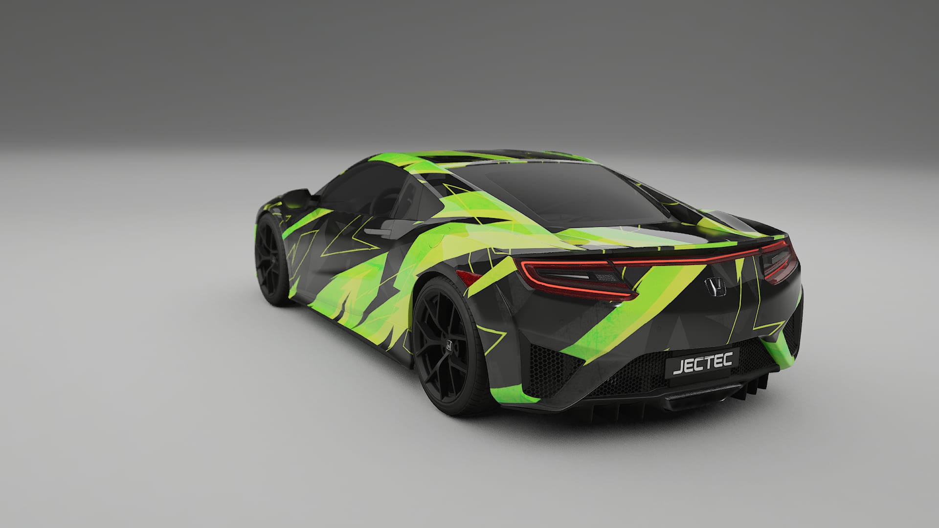 Honda NSX prefacelift pre-LCI NINJA TURTLES – Ontworpen Wrap PPF Kit van Printbaar Polyurethaanfolie