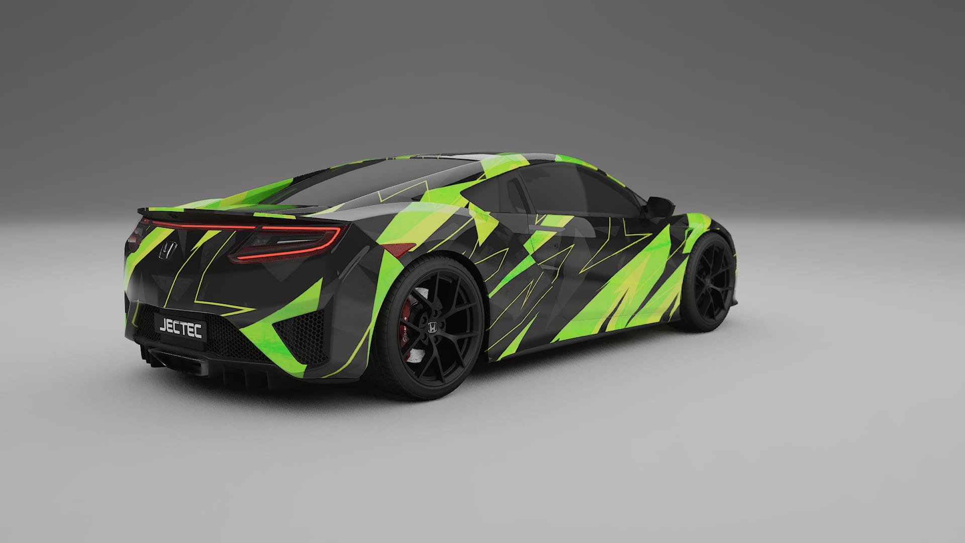 Honda NSX prefacelift pre-LCI NINJA TURTLES – Ontworpen Wrap PPF Kit van Printbaar Polyurethaanfolie