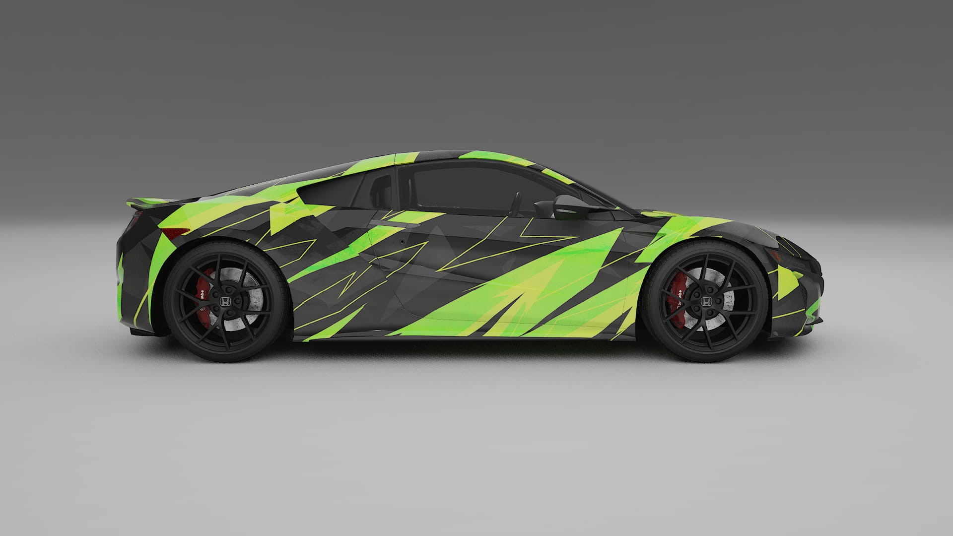 Honda NSX prefacelift pre-LCI NINJA TURTLES – Ontworpen Wrap PPF Kit van Printbaar Polyurethaanfolie