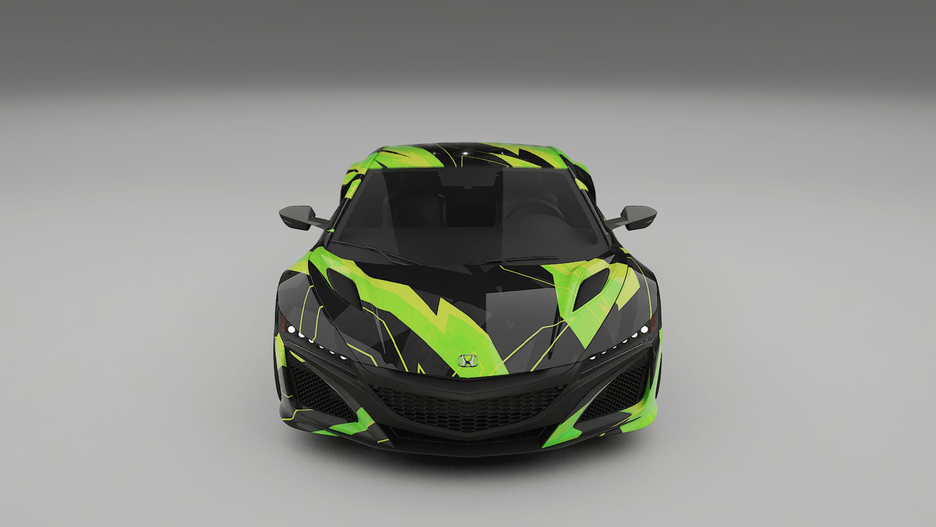Honda NSX prefacelift pre-LCI NINJA TURTLES – Ontworpen Wrap PPF Kit van Printbaar Polyurethaanfolie