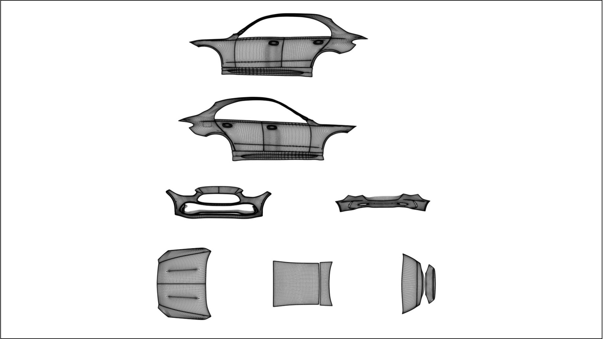 Mercedes C-class W206 COBRA 11 – Ontworpen Wrap PPF Kit van Printbaar Polyurethaanfolie 2