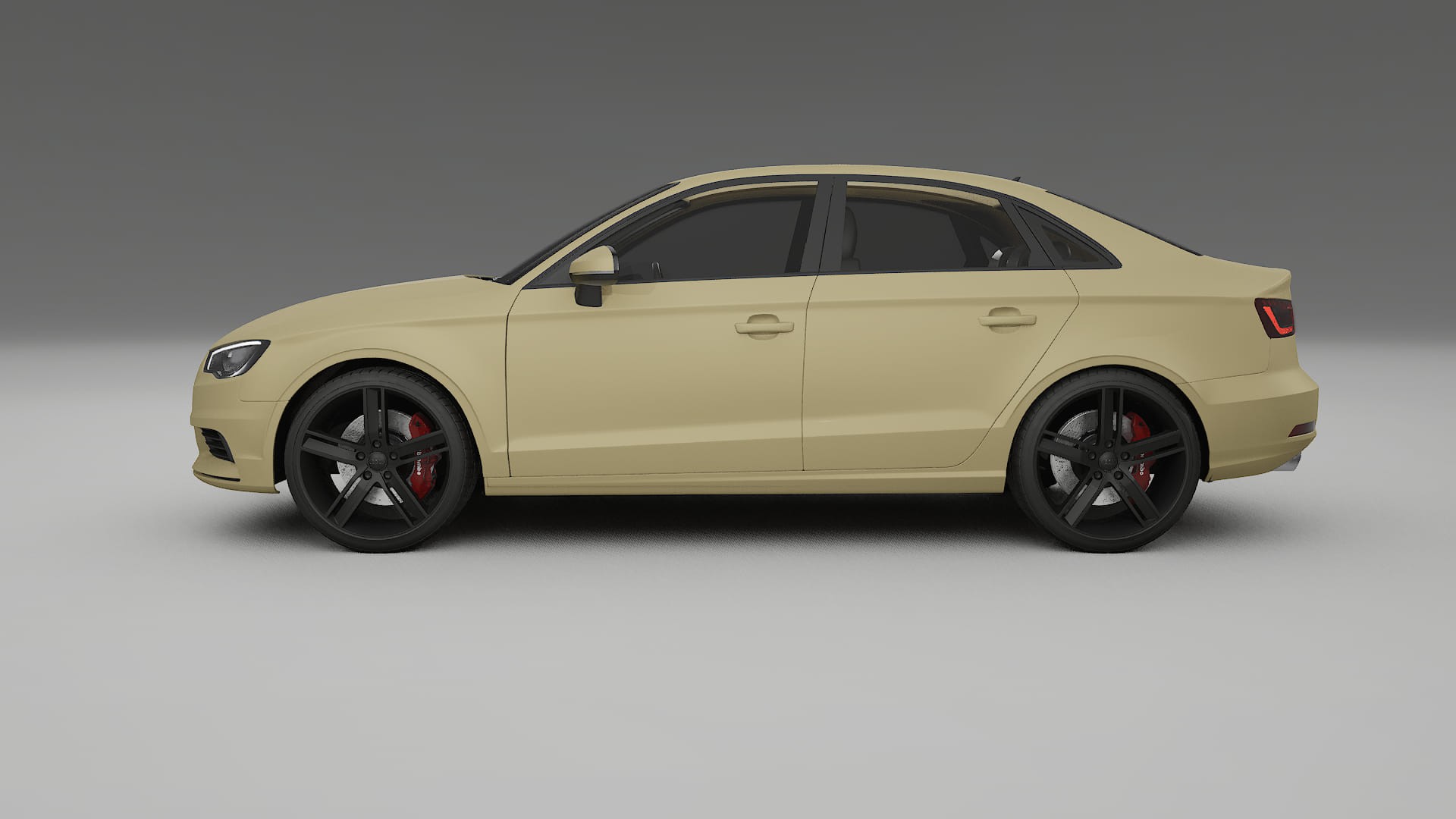 Audi A3 8V sedan prefacelift pre LCI TPU Lakbeschermingsfolie | SAND Kleurveranderende PPF – Volledig Voorgesneden Kit