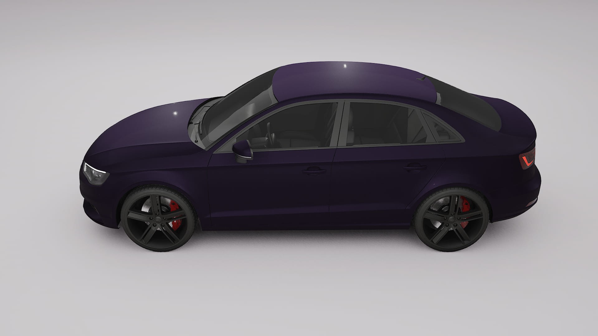 Audi A3 8V sedan prefacelift pre LCI TPU Lakbeschermingsfolie | VIOLET Kleurveranderende PPF – Volledig Voorgesneden Kit