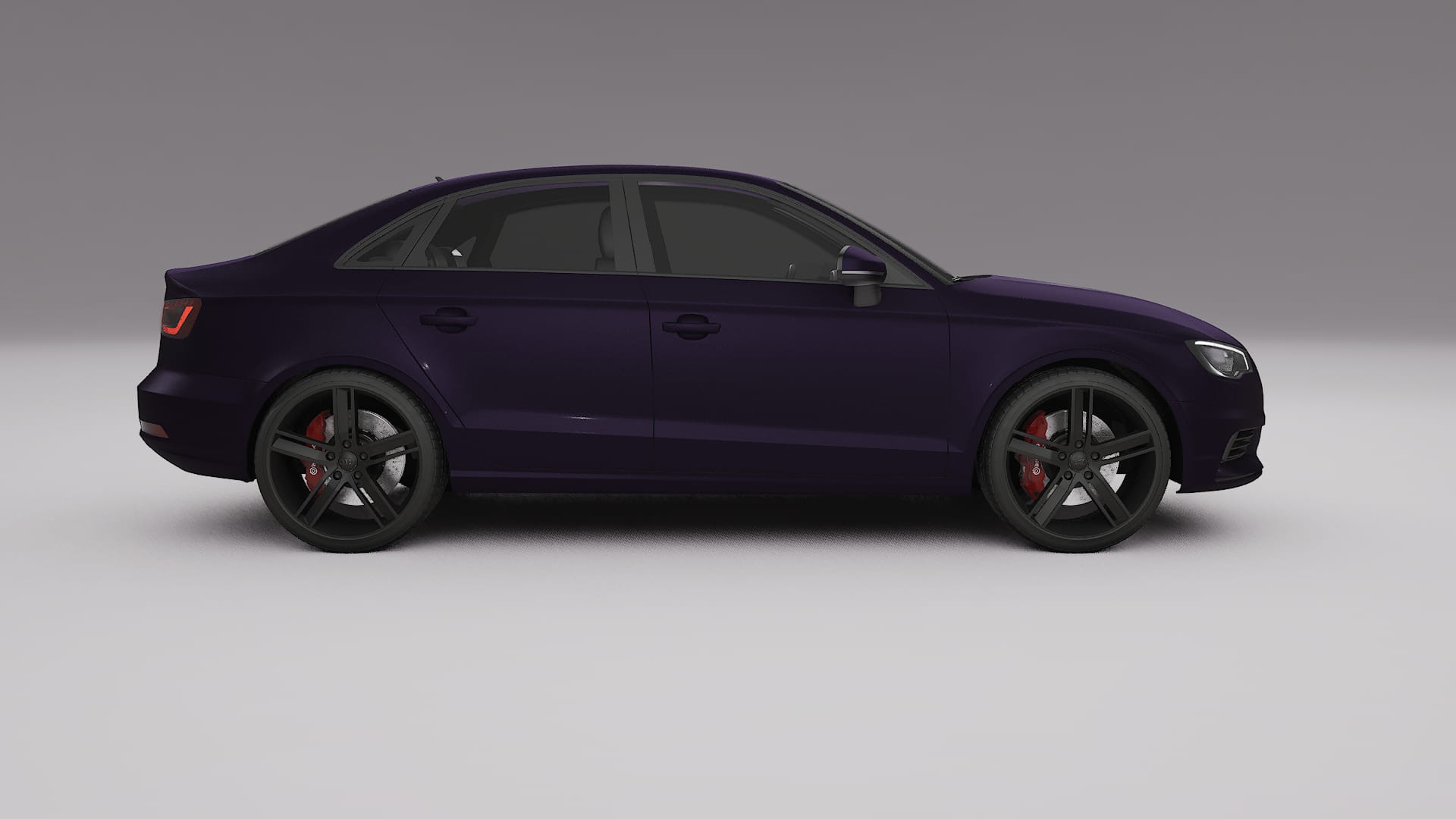 Audi A3 8V sedan prefacelift pre LCI TPU Lakbeschermingsfolie | VIOLET Kleurveranderende PPF – Volledig Voorgesneden Kit