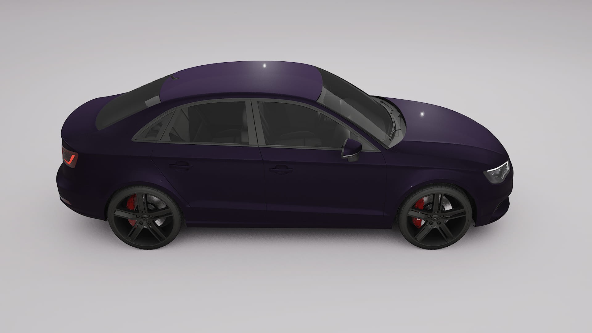 Audi A3 8V sedan prefacelift pre LCI TPU Lakbeschermingsfolie | VIOLET Kleurveranderende PPF – Volledig Voorgesneden Kit