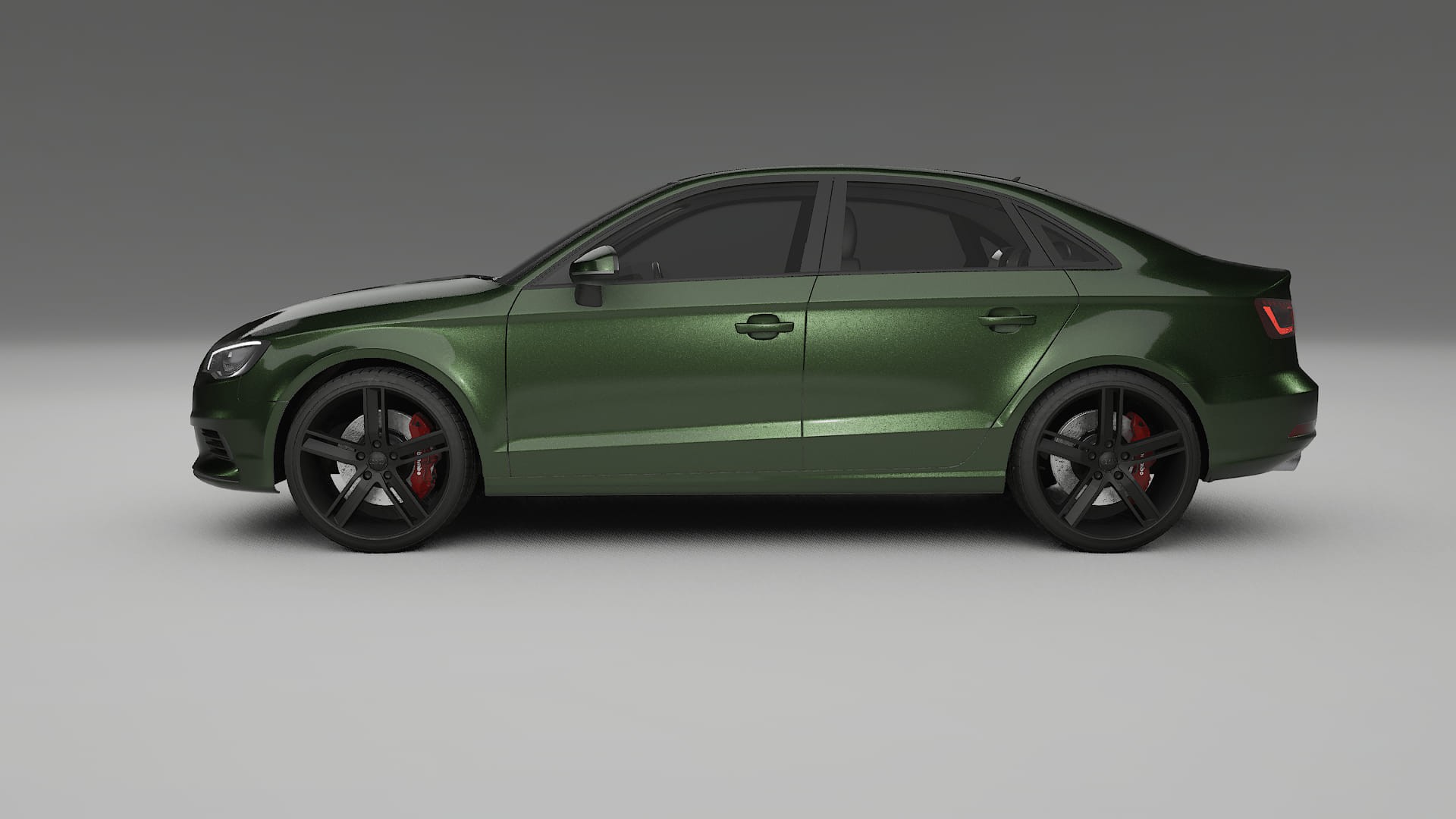 Audi A3 8V sedan prefacelift pre LCI TPU Lakbeschermingsfolie | LAGOON Kleurveranderende PPF – Volledig Voorgesneden Kit