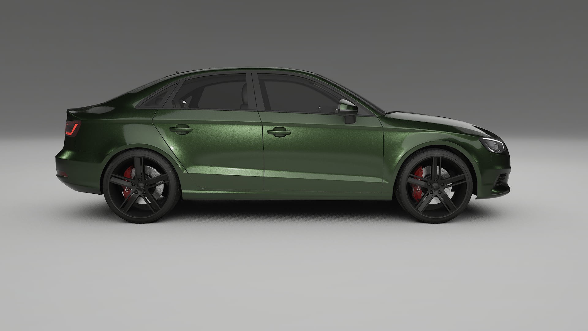 Audi A3 8V sedan prefacelift pre LCI TPU Lakbeschermingsfolie | LAGOON Kleurveranderende PPF – Volledig Voorgesneden Kit