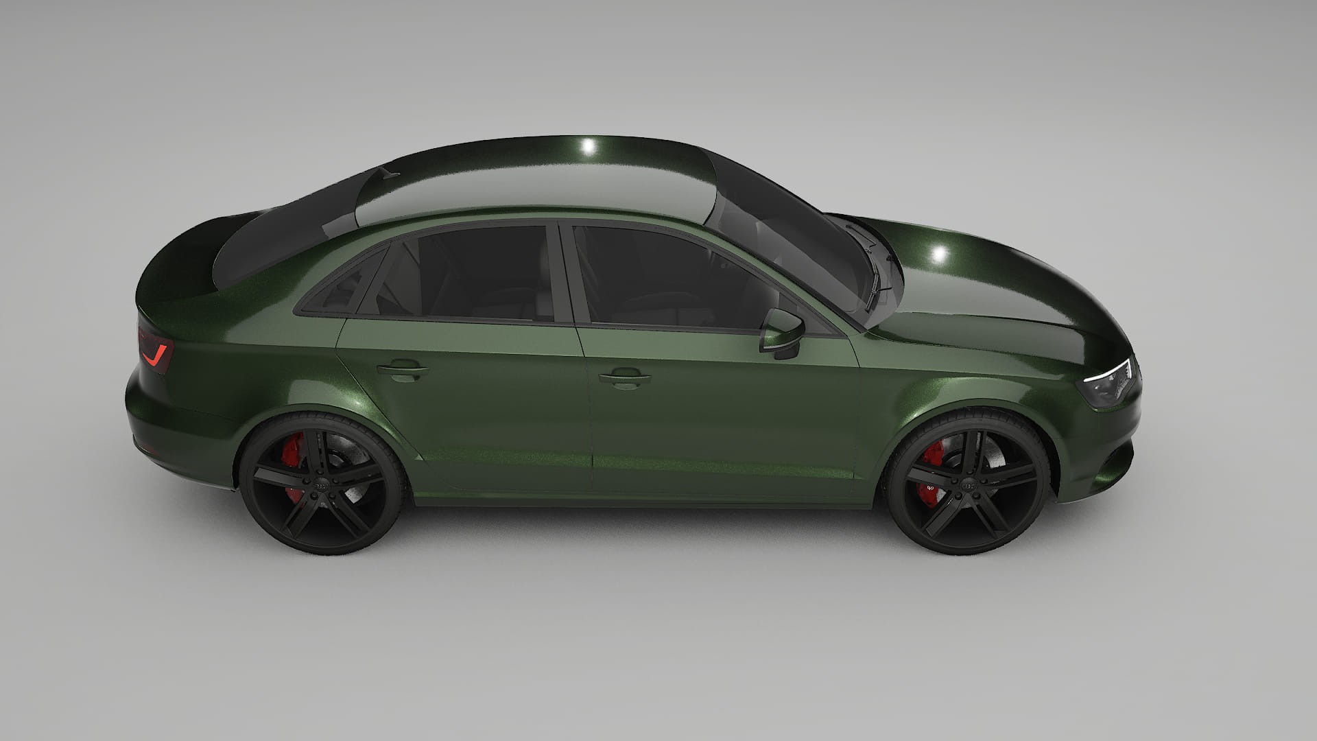 Audi A3 8V sedan prefacelift pre LCI TPU Lakbeschermingsfolie | LAGOON Kleurveranderende PPF – Volledig Voorgesneden Kit