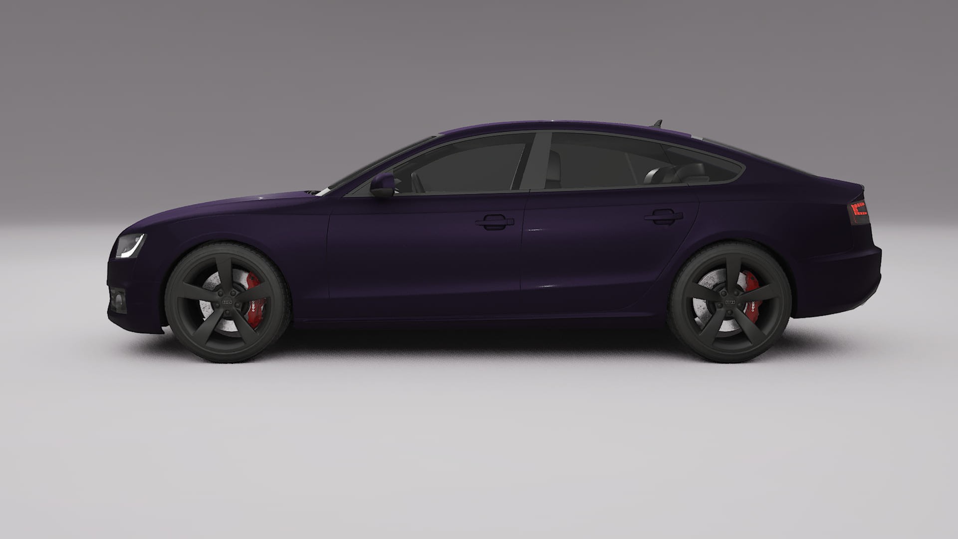 Audi A5 8T Sportback prefacelift pre LCI TPU Lakbeschermingsfolie | VIOLET Kleurveranderende PPF – Volledig Voorgesneden Kit
