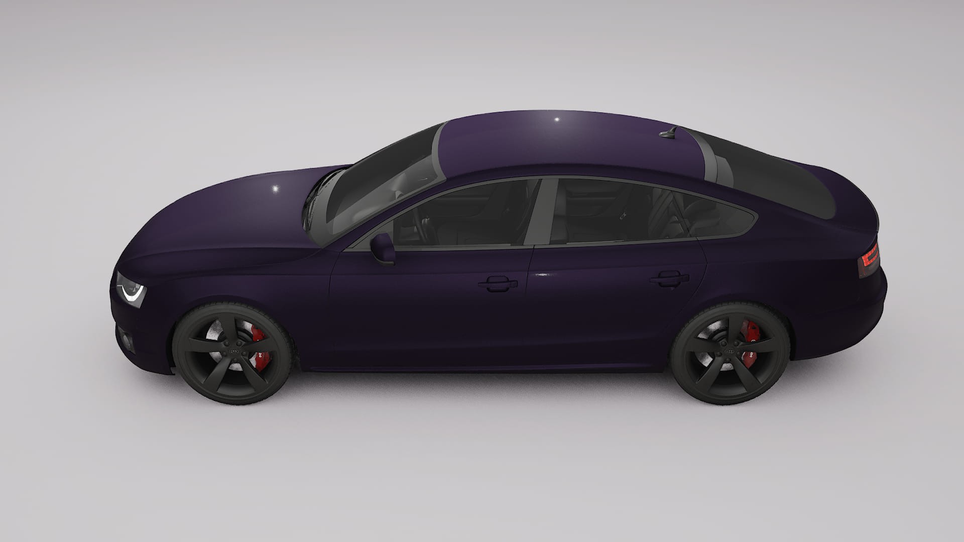 Audi A5 8T Sportback prefacelift pre LCI TPU Lakbeschermingsfolie | VIOLET Kleurveranderende PPF – Volledig Voorgesneden Kit