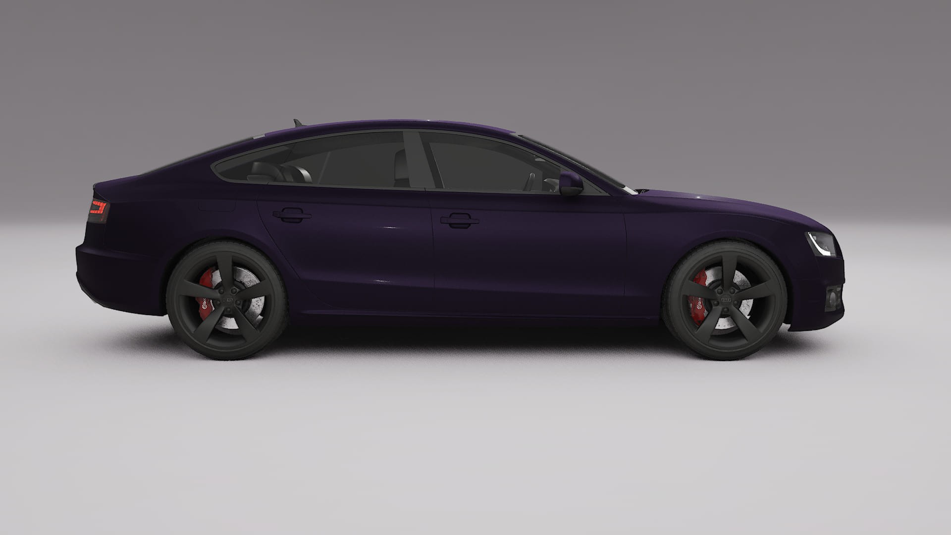 Audi A5 8T Sportback prefacelift pre LCI TPU Lakbeschermingsfolie | VIOLET Kleurveranderende PPF – Volledig Voorgesneden Kit