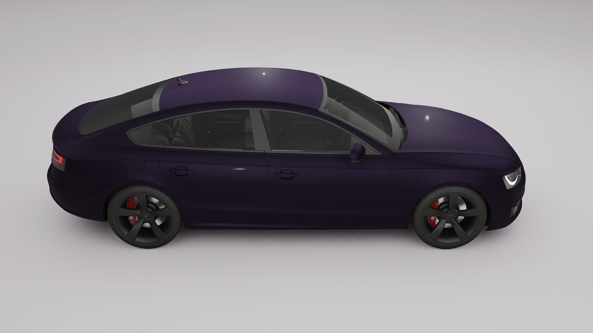 Audi A5 8T Sportback prefacelift pre LCI TPU Lakbeschermingsfolie | VIOLET Kleurveranderende PPF – Volledig Voorgesneden Kit