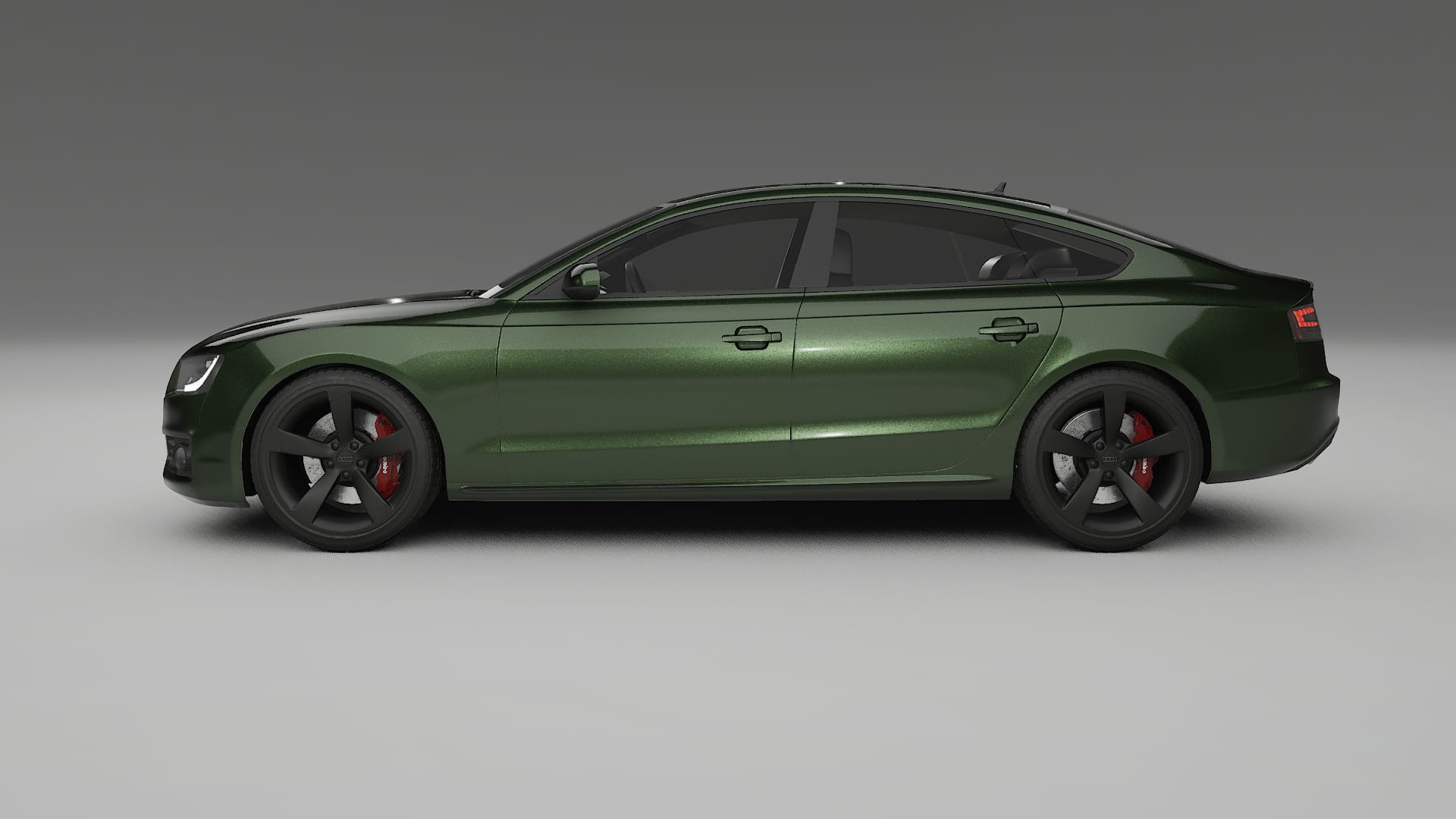 Audi A5 8T Sportback prefacelift pre LCI TPU Lakbeschermingsfolie | LAGOON Kleurveranderende PPF – Volledig Voorgesneden Kit