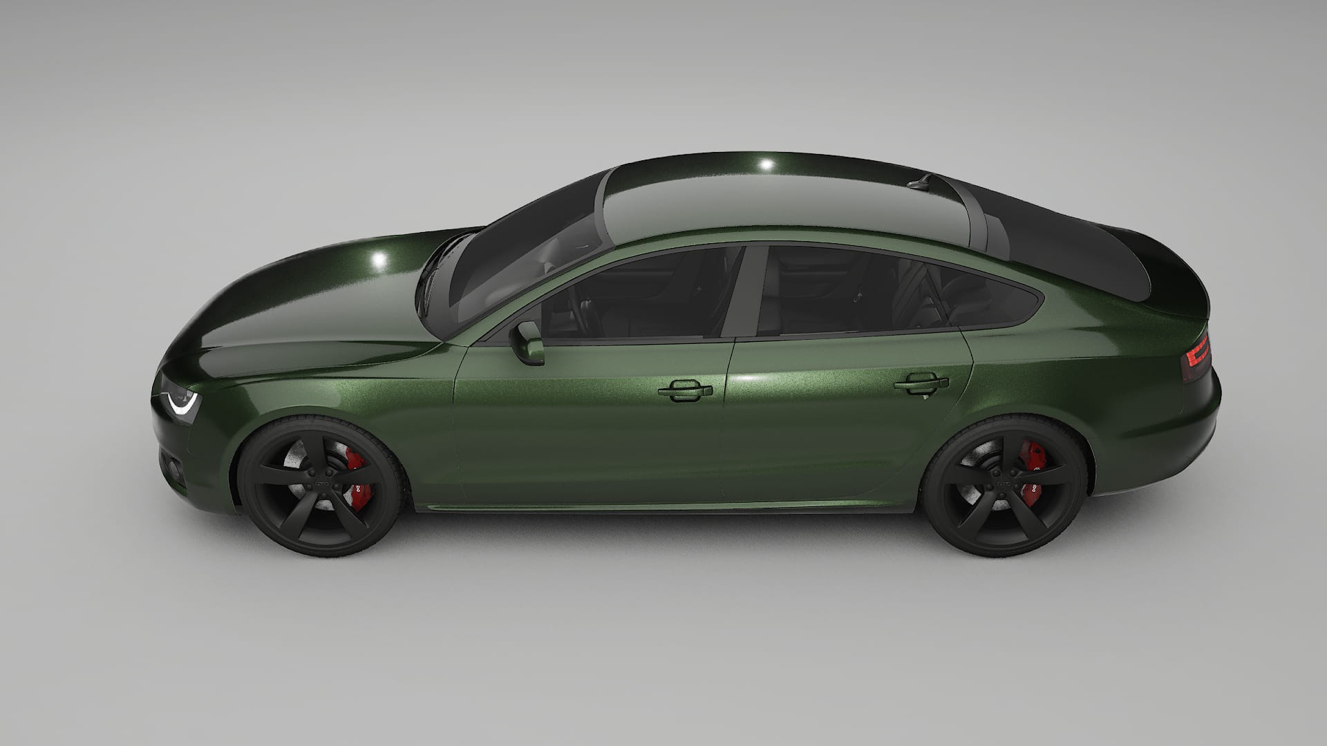 Audi A5 8T Sportback prefacelift pre LCI TPU Lakbeschermingsfolie | LAGOON Kleurveranderende PPF – Volledig Voorgesneden Kit