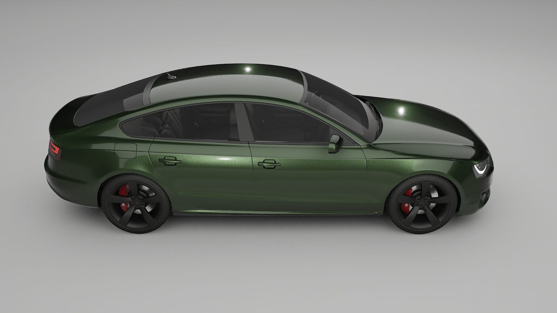 Audi A5 8T Sportback prefacelift pre LCI TPU Lakbeschermingsfolie | LAGOON Kleurveranderende PPF – Volledig Voorgesneden Kit