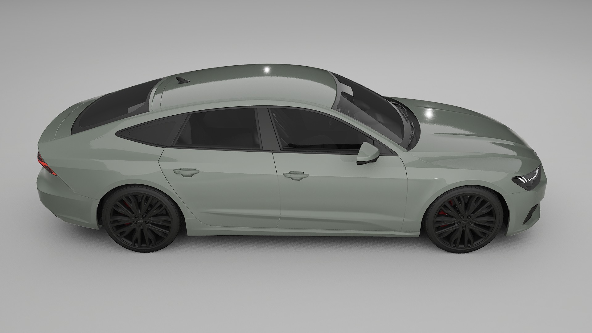 Audi A7 C8 Sportback prefacelift pre LCI TPU Lakbeschermingsfolie | SLATE Kleurveranderende PPF – Volledig Voorgesneden Kit