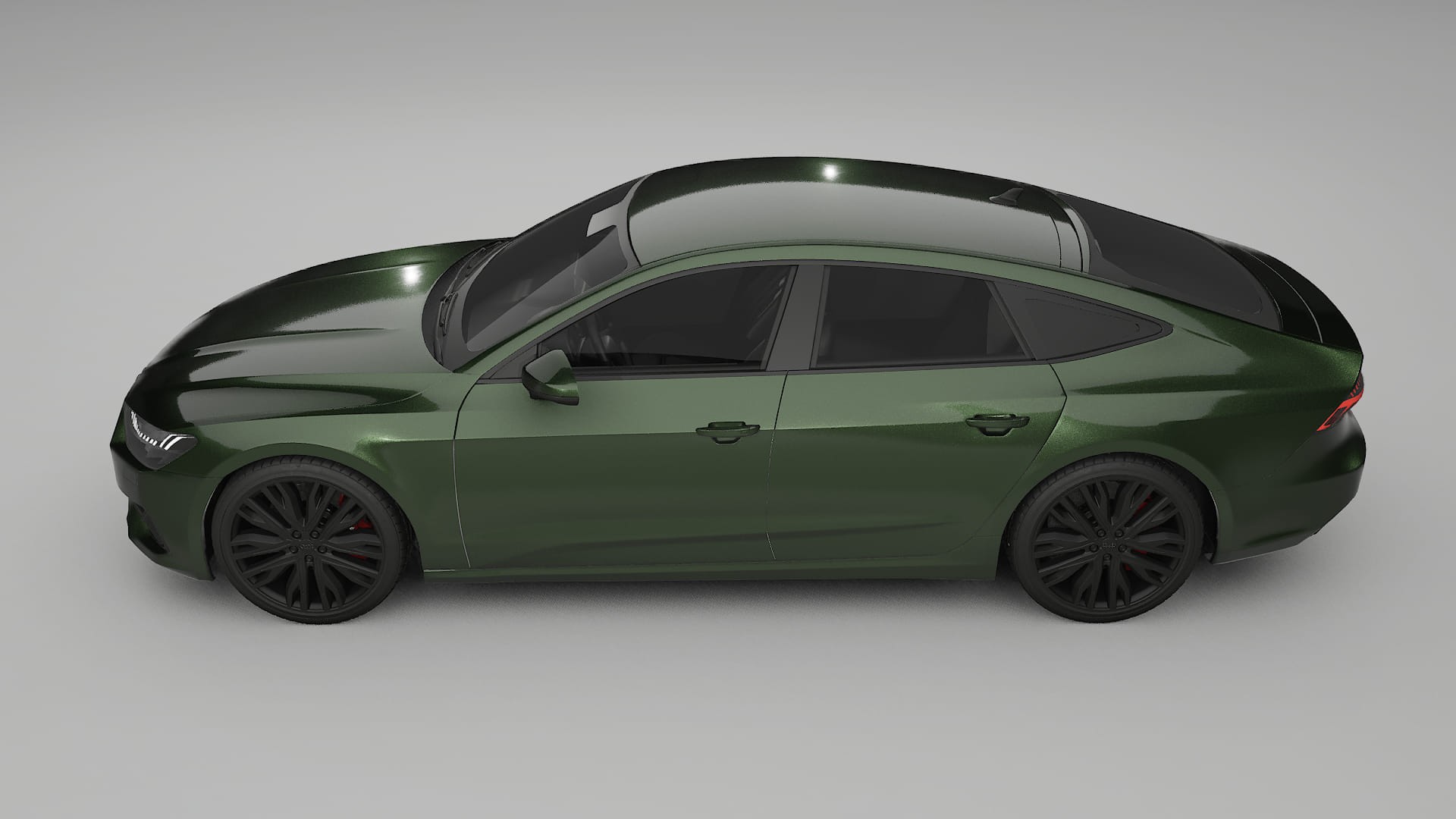 Audi A7 C8 Sportback prefacelift pre LCI TPU Lakbeschermingsfolie | LAGOON Kleurveranderende PPF – Volledig Voorgesneden Kit