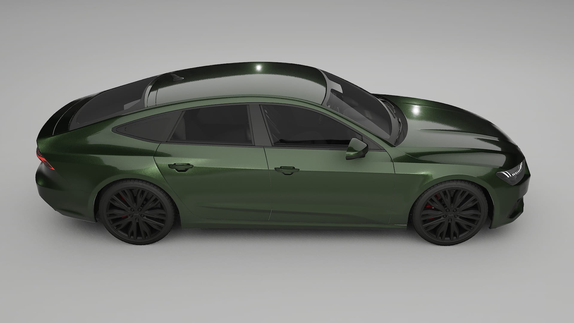 Audi A7 C8 Sportback prefacelift pre LCI TPU Lakbeschermingsfolie | LAGOON Kleurveranderende PPF – Volledig Voorgesneden Kit