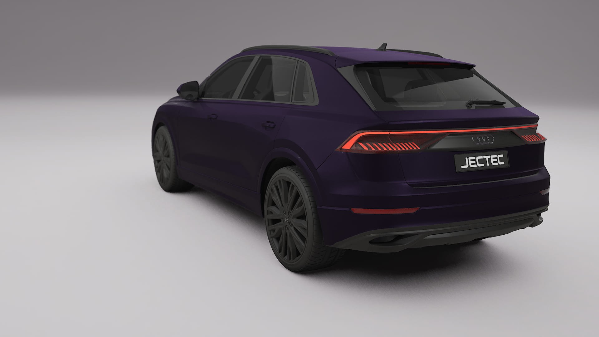 Audi Q8 F1 prefacelift pre LCI TPU Lakbeschermingsfolie | VIOLET Kleurveranderende PPF – Volledig Voorgesneden Kit