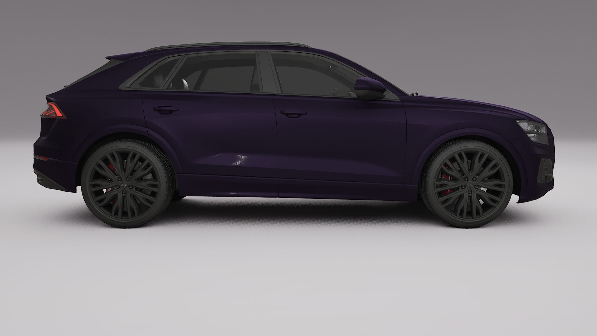 Audi Q8 F1 prefacelift pre LCI TPU Lakbeschermingsfolie | VIOLET Kleurveranderende PPF – Volledig Voorgesneden Kit
