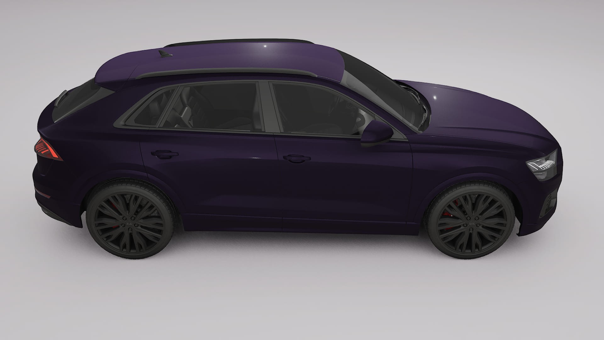 Audi Q8 F1 prefacelift pre LCI TPU Lakbeschermingsfolie | VIOLET Kleurveranderende PPF – Volledig Voorgesneden Kit