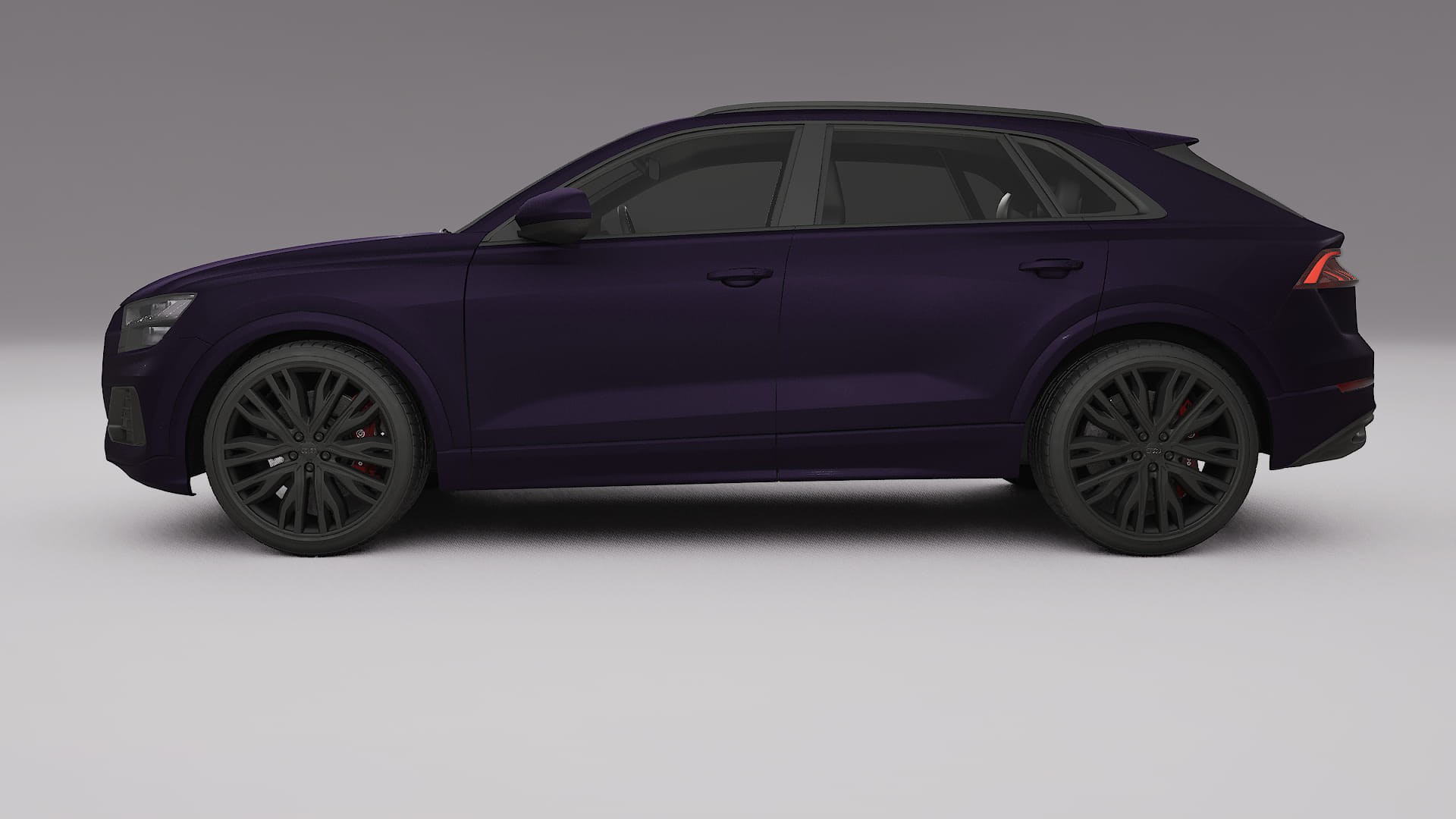 Audi Q8 F1 prefacelift pre LCI TPU Lakbeschermingsfolie | VIOLET Kleurveranderende PPF – Volledig Voorgesneden Kit
