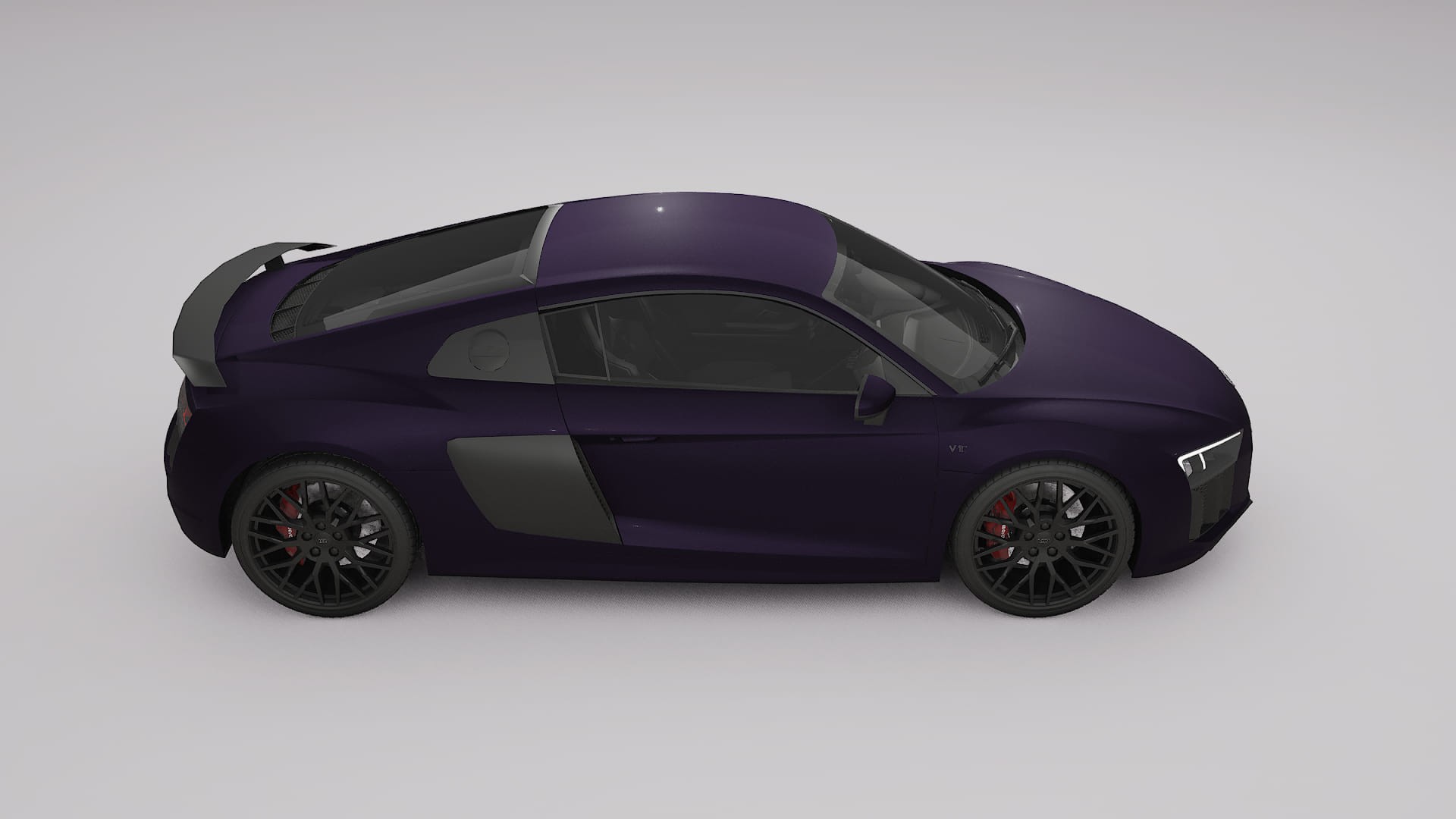 Audi R8 typ 4S prefacelift pre LCI TPU Lakbeschermingsfolie | VIOLET Kleurveranderende PPF – Volledig Voorgesneden Kit