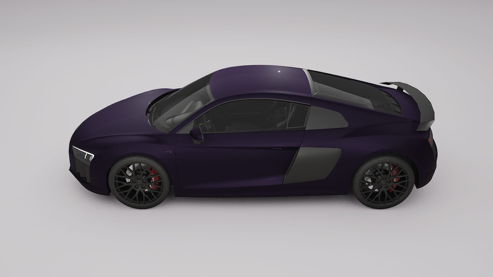 Audi R8 typ 4S prefacelift pre LCI TPU Lakbeschermingsfolie | VIOLET Kleurveranderende PPF – Volledig Voorgesneden Kit