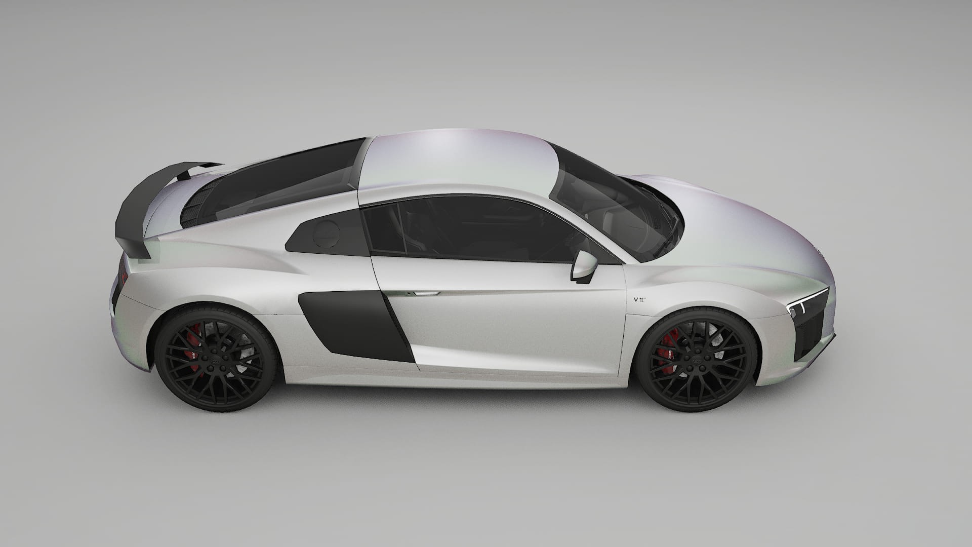 Audi R8 typ 4S prefacelift pre LCI TPU Lakbeschermingsfolie | NEBULA Kleurveranderende PPF – Volledig Voorgesneden Kit