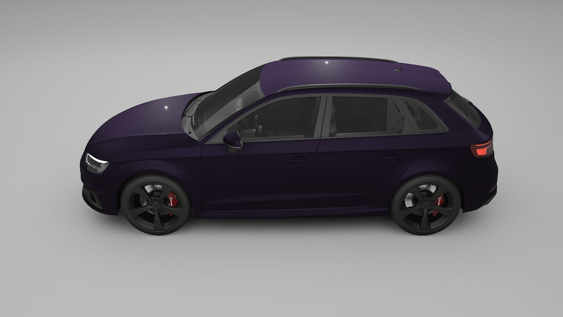 Audi RS3 Sportback 8V facelift LCI TPU Lakbeschermingsfolie | VIOLET Kleurveranderende PPF – Volledig Voorgesneden Kit