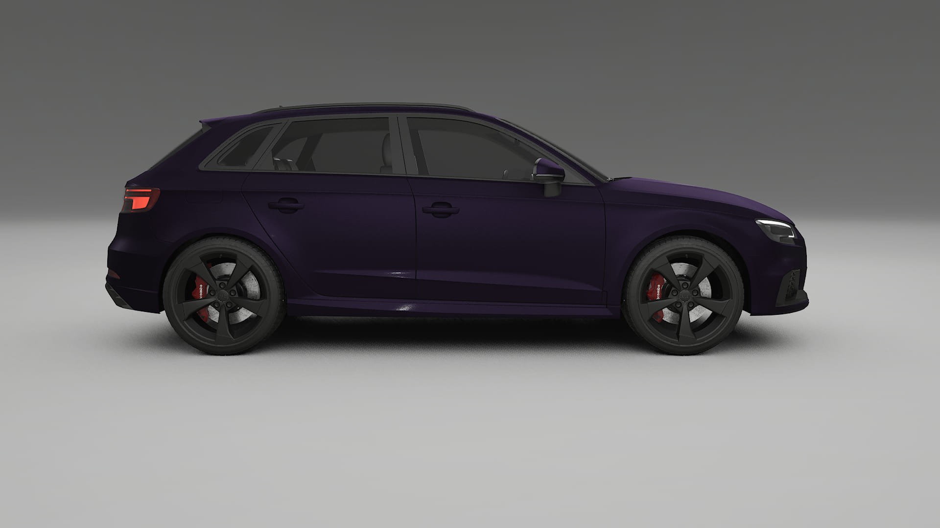 Audi RS3 Sportback 8V facelift LCI TPU Lakbeschermingsfolie | VIOLET Kleurveranderende PPF – Volledig Voorgesneden Kit
