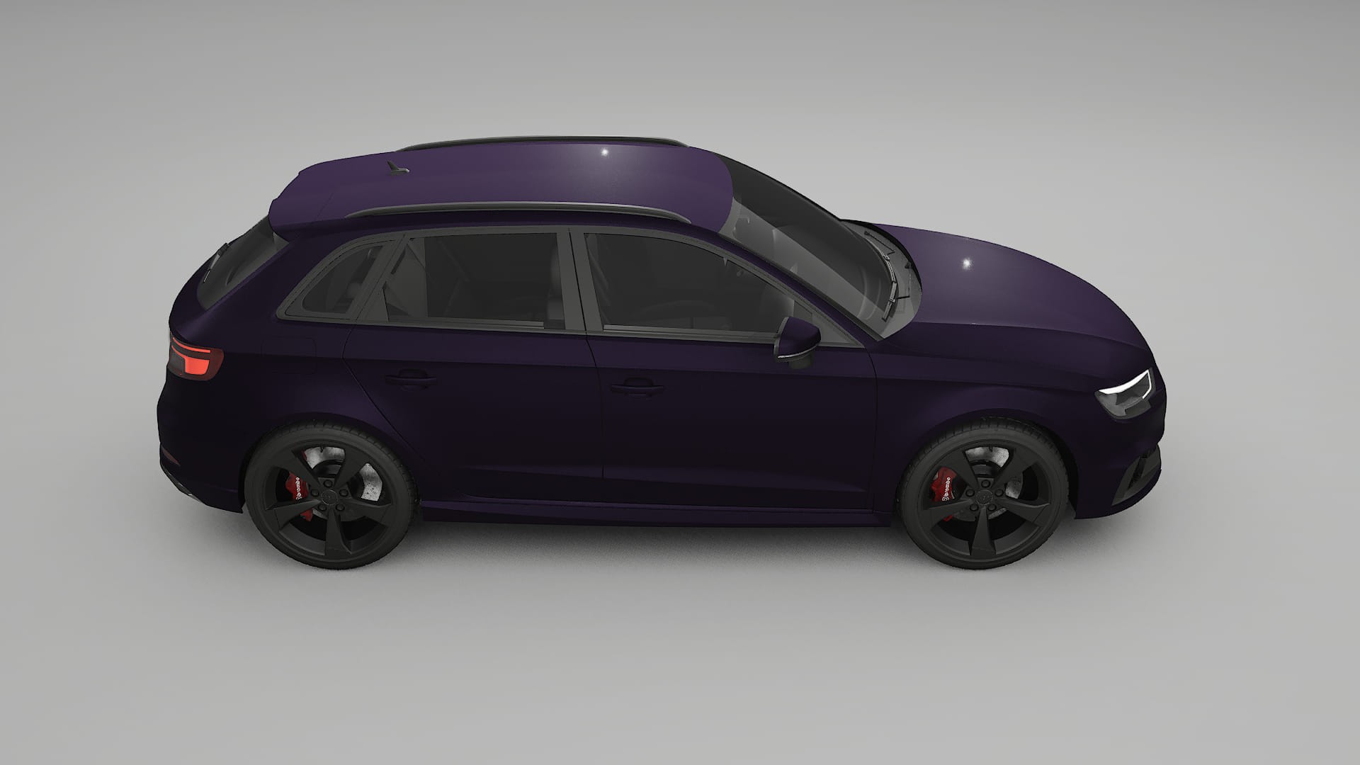 Audi RS3 Sportback 8V facelift LCI TPU Lakbeschermingsfolie | VIOLET Kleurveranderende PPF – Volledig Voorgesneden Kit