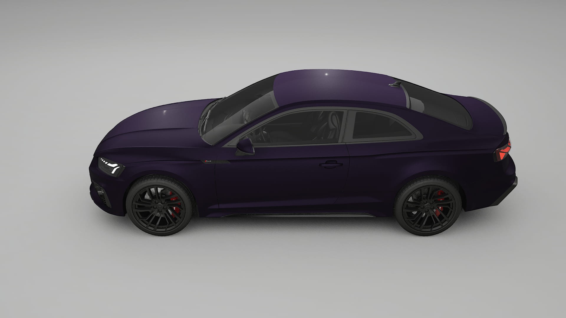 Audi RS5 Coupe B9 facelift pre LCI TPU Lakbeschermingsfolie | VIOLET Kleurveranderende PPF – Volledig Voorgesneden Kit