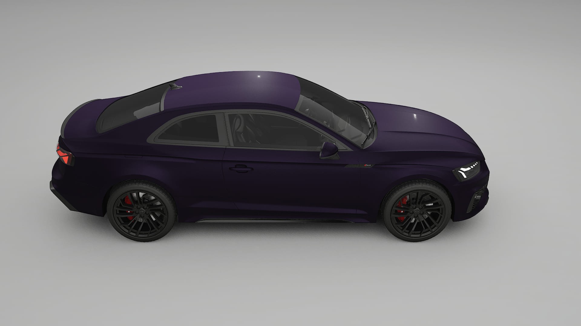 Audi RS5 Coupe B9 facelift pre LCI TPU Lakbeschermingsfolie | VIOLET Kleurveranderende PPF – Volledig Voorgesneden Kit