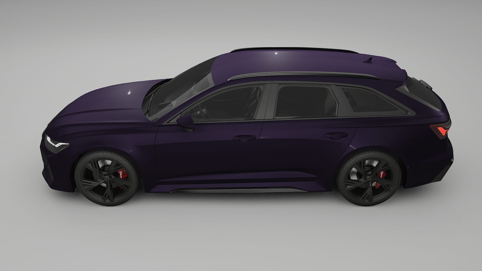 Audi RS6 Avant C8 facelift LCI TPU Lakbeschermingsfolie | VIOLET Kleurveranderende PPF – Volledig Voorgesneden Kit