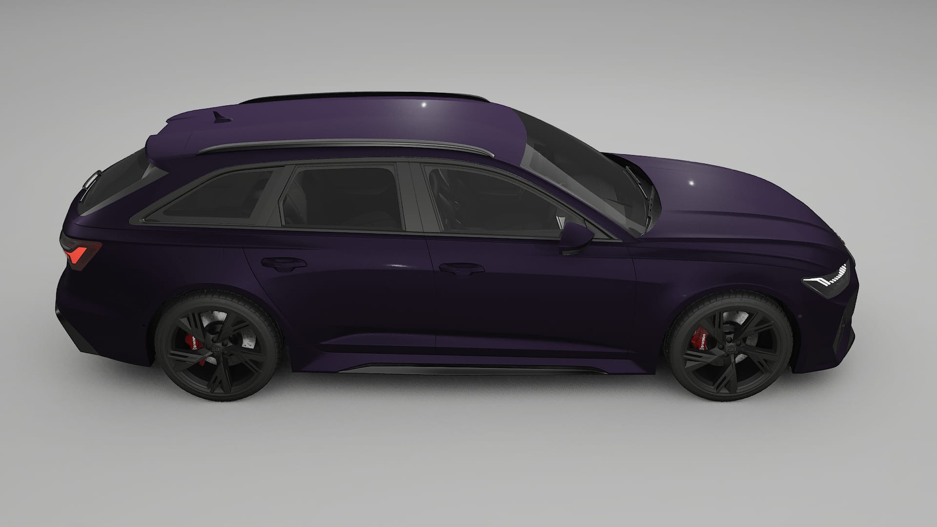Audi RS6 Avant C8 facelift LCI TPU Lakbeschermingsfolie | VIOLET Kleurveranderende PPF – Volledig Voorgesneden Kit