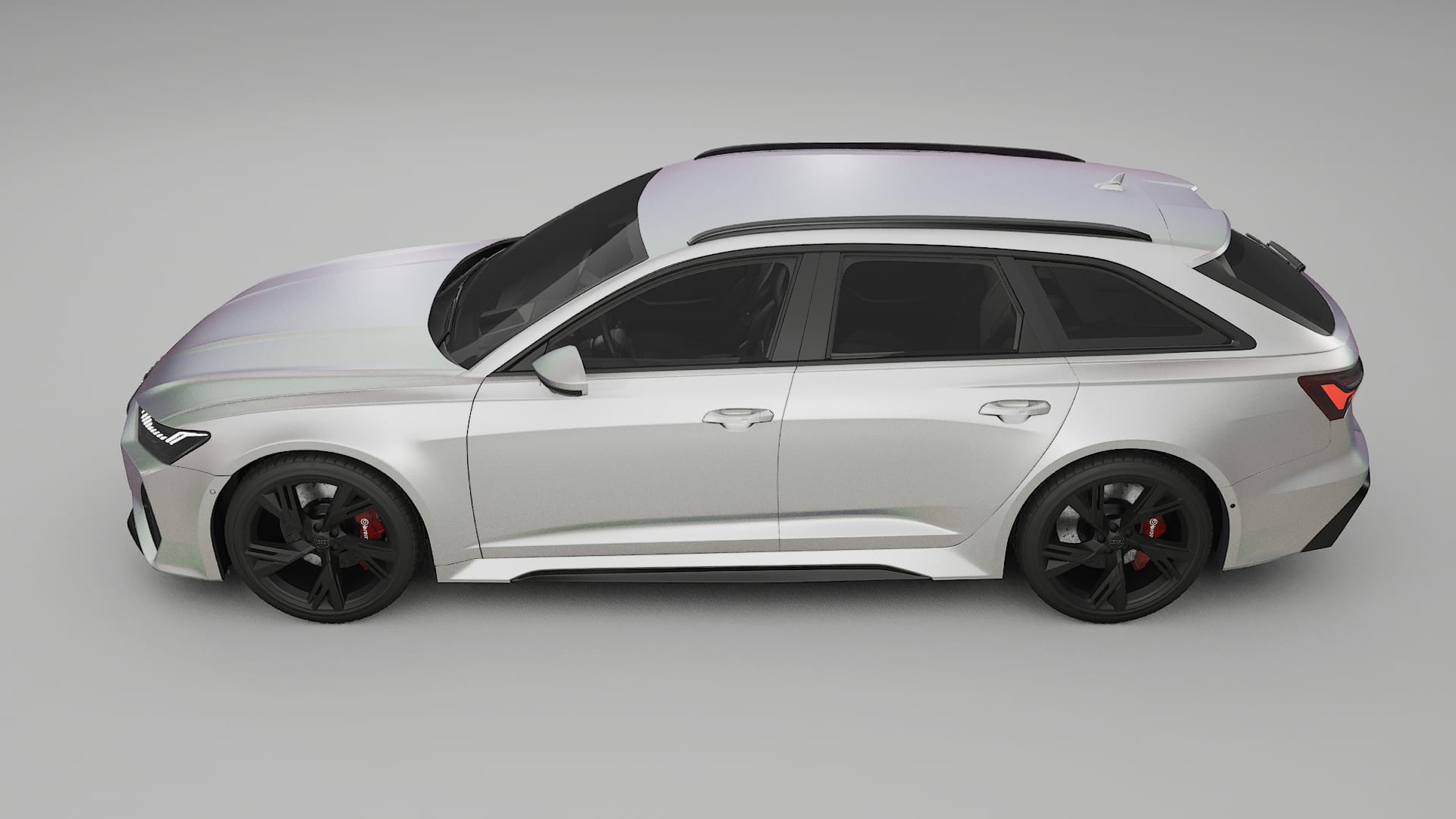 Audi RS6 Avant C8 facelift LCI TPU Lakbeschermingsfolie | NEBULA Kleurveranderende PPF – Volledig Voorgesneden Kit