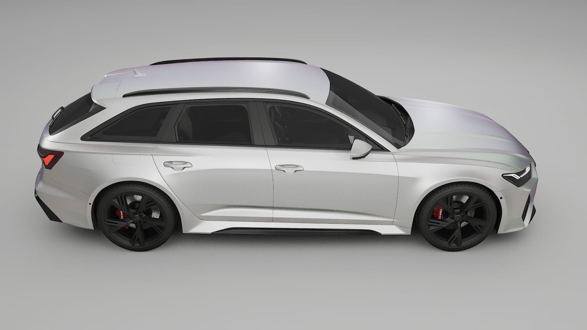 Audi RS6 Avant C8 facelift LCI TPU Lakbeschermingsfolie | NEBULA Kleurveranderende PPF – Volledig Voorgesneden Kit