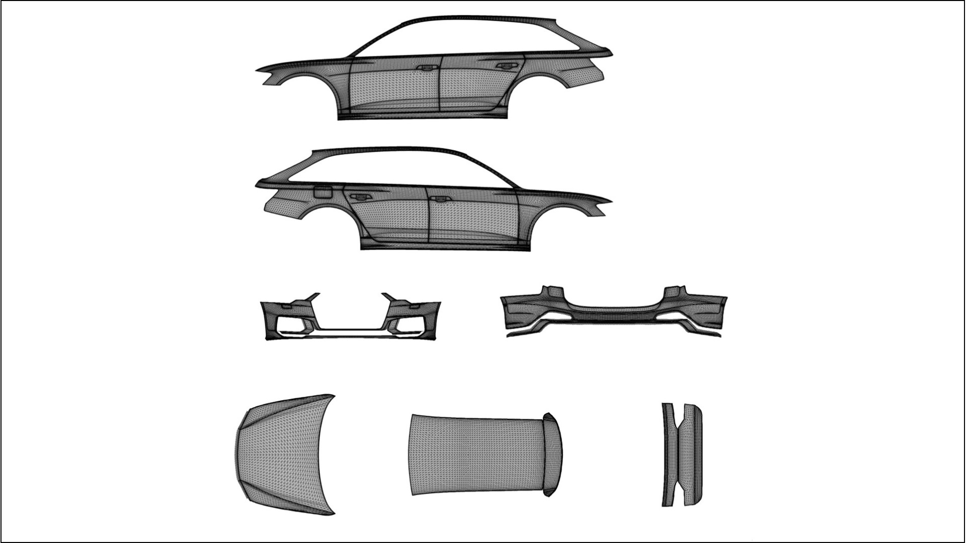 Audi S6 Avant prefacelift pre LCI C8 TPU Lakbeschermingsfolie | VENOM Kleurveranderende PPF – Volledig Voorgesneden Kit