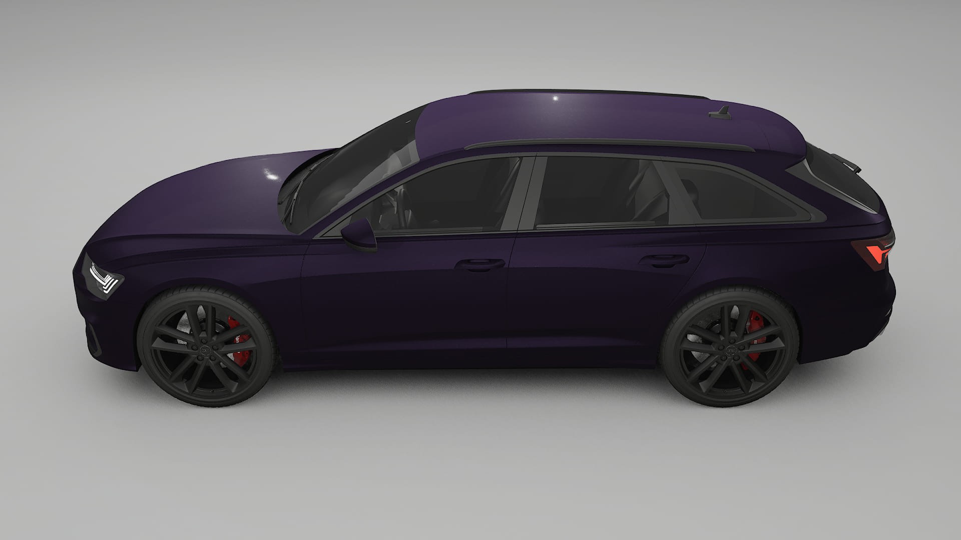 Audi S6 Avant prefacelift pre LCI C8 TPU Lakbeschermingsfolie | VIOLET Kleurveranderende PPF – Volledig Voorgesneden Kit