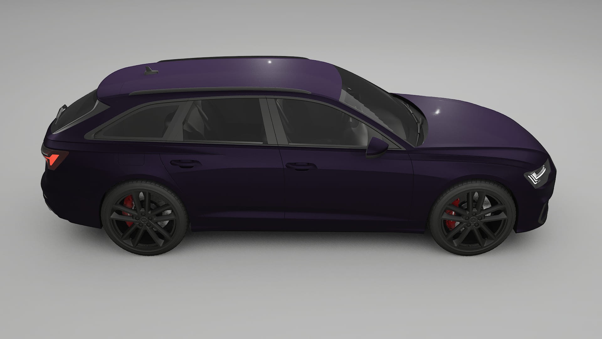 Audi S6 Avant prefacelift pre LCI C8 TPU Lakbeschermingsfolie | VIOLET Kleurveranderende PPF – Volledig Voorgesneden Kit