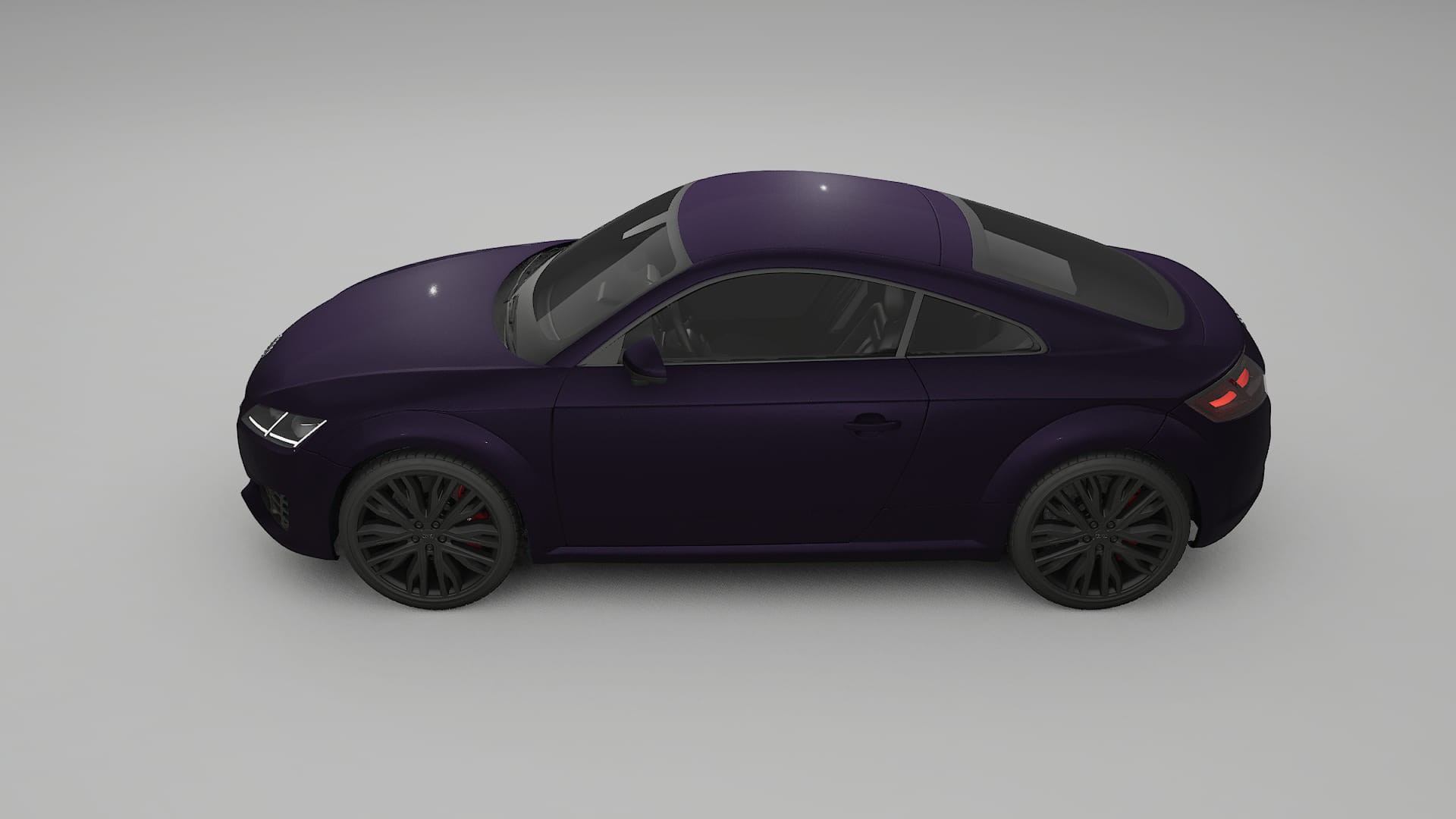 Audi TT Coupe 8S prefacelift pre LCI TPU Lakbeschermingsfolie | VIOLET Kleurveranderende PPF – Volledig Voorgesneden Kit