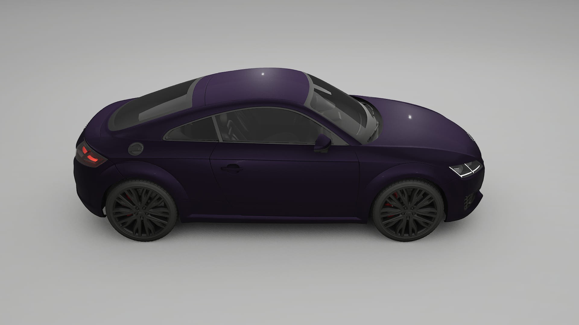 Audi TT Coupe 8S prefacelift pre LCI TPU Lakbeschermingsfolie | VIOLET Kleurveranderende PPF – Volledig Voorgesneden Kit